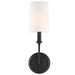Crystorama 2241-BF Sylvan One Light Wall Sconce Black Forged Main Image.jpg