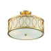 Crystorama 285-GA Graham Three Light Semi Flush Mount Antique Gold Alternate Image 2.jpg