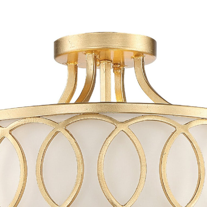 Crystorama 285-GA Graham Three Light Semi Flush Mount Antique Gold Alternate Image 4.jpg