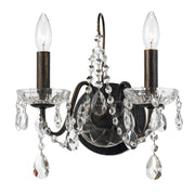 Crystorama 3022-EB-CL-SAQ Butler Two Light Wall Sconce English Bronze Main Image.jpg