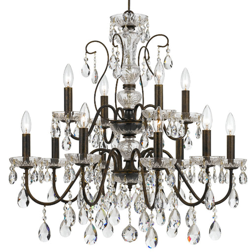 Crystorama 3029-EB-CL-MWP Butler 12 Light Chandelier English Bronze Main Image.jpg