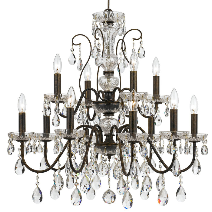 Crystorama 3029-EB-CL-S Butler 12 Light Chandelier English Bronze Main Image.jpg