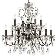 Crystorama 3029-EB-CL-SAQ Butler 12 Light Chandelier English Bronze Main Image.jpg