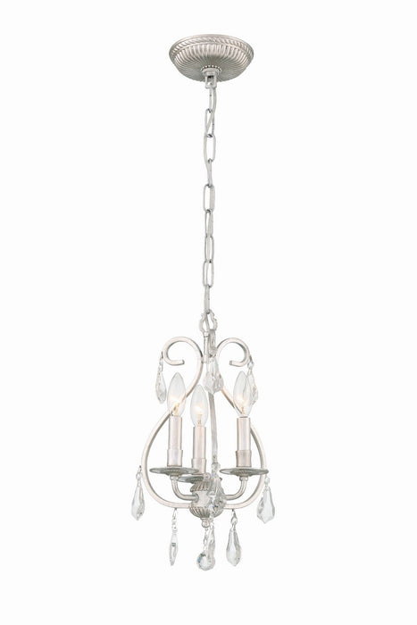 Crystorama 5013-OS-CL-S Ashton Three Light Mini Chandelier Olde Silver Main Image.jpg