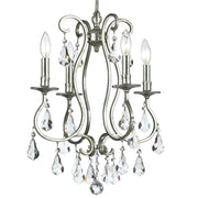 Crystorama 5014-OS-CL-S Ashton Four Light Mini Chandelier Olde Silver Alternate Image.jpg