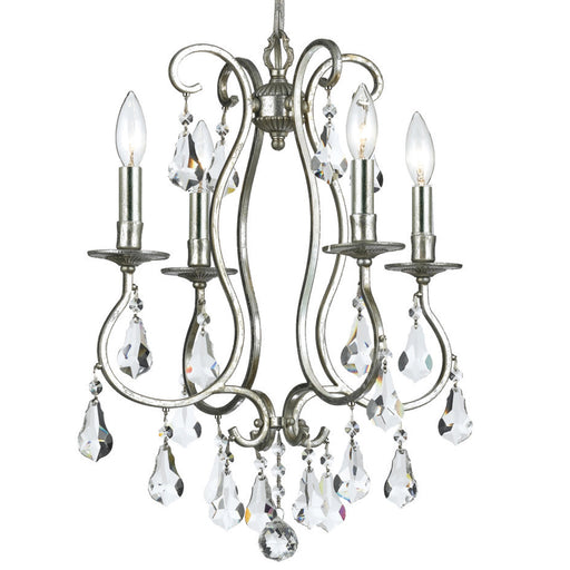 Crystorama 5014-OS-CL-S Ashton Four Light Mini Chandelier Olde Silver Alternate Image.jpg