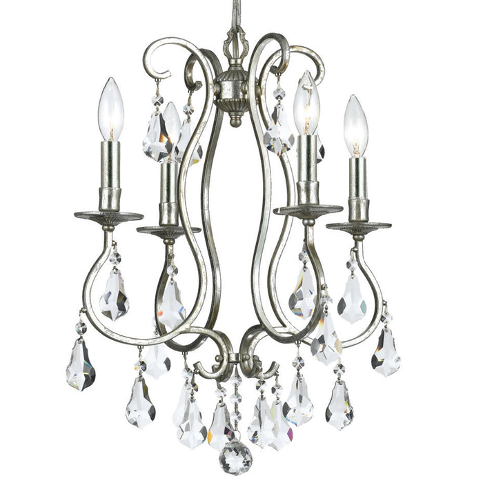 Crystorama 5014-OS-CL-S Ashton Four Light Mini Chandelier Olde Silver Alternate Image.jpg