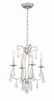 Crystorama 5014-OS-CL-S Ashton Four Light Mini Chandelier Olde Silver Main Image.jpg