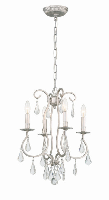 Crystorama 5014-OS-CL-S Ashton Four Light Mini Chandelier Olde Silver Main Image.jpg