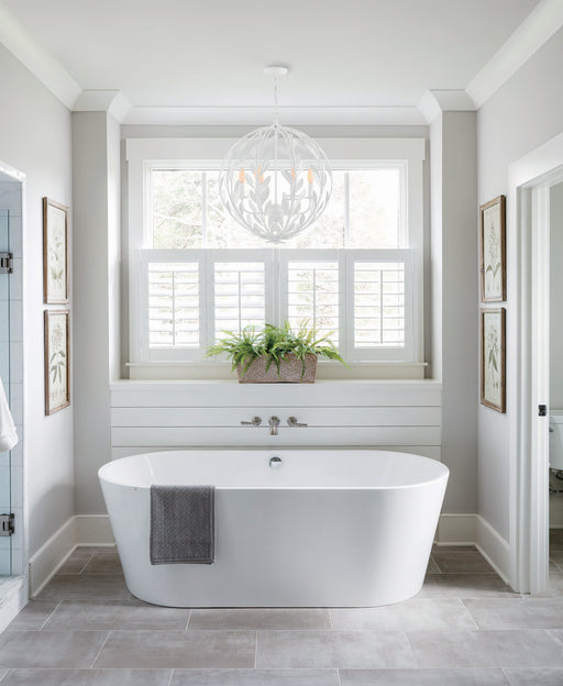 Crystorama 506-MT Broche Six Light Chandelier Matte White Alternate Image.jpg