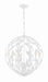 Crystorama 506-MT Broche Six Light Chandelier Matte White Main Image.jpg