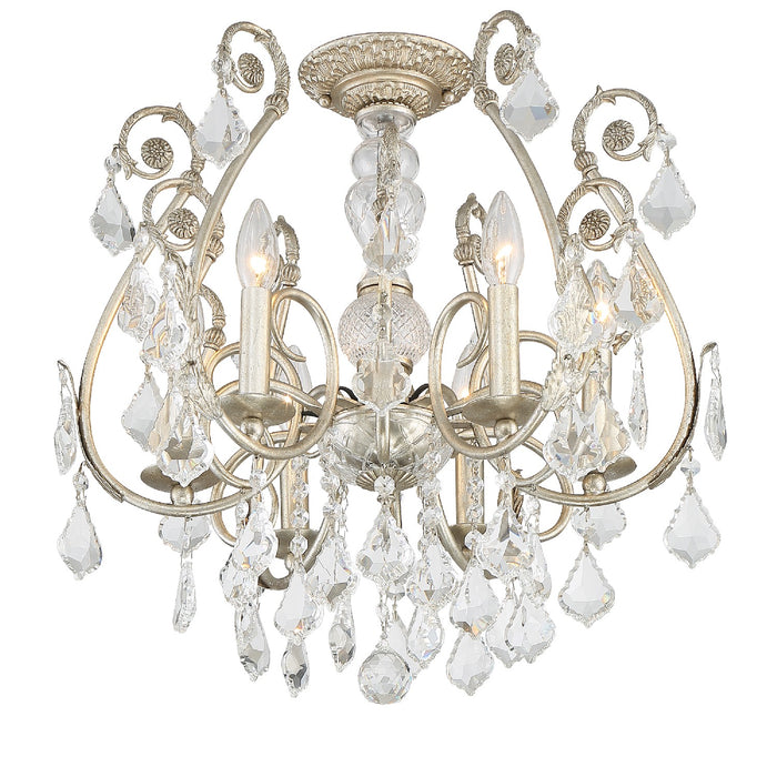 Crystorama 5115-OS-CL-MWP_CEILING Regis Six Light Semi Flush Mount Olde Silver Main Image.jpg
