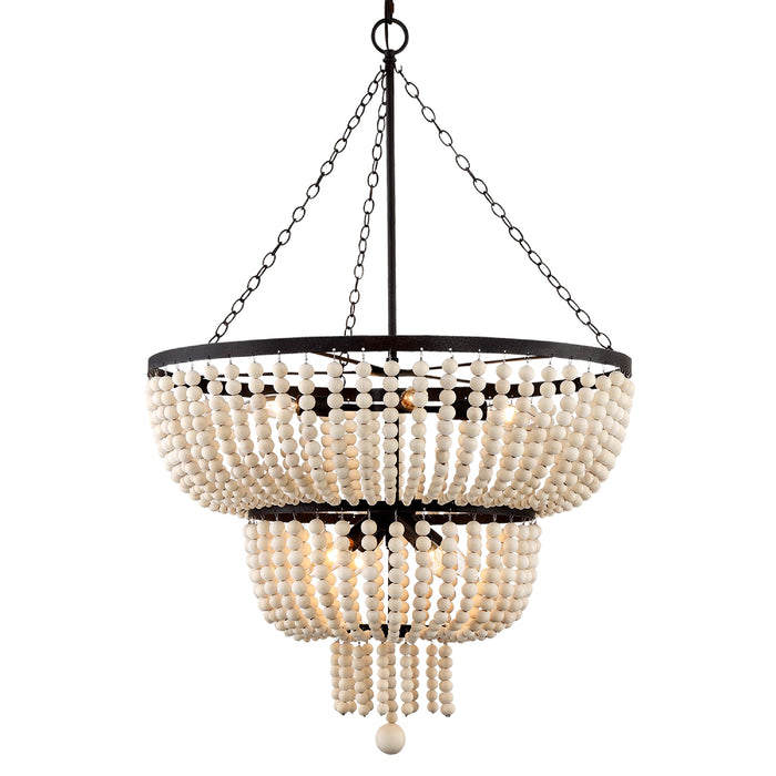 Crystorama 610-FB Rylee Eight Light Chandelier Forged Bronze Main Image.jpg