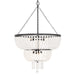 Crystorama 610-MK Rylee Eight Light Chandelier Matte Black Main Image.jpg