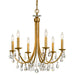 Crystorama 8826-GA-CL-MWP Bridgehampton Six Light Chandelier Antique Gold Main Image.jpg