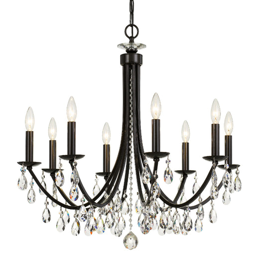Crystorama 8828-VZ-CL-MWP Bridgehampton Eight Light Chandelier Vibrant Bronze Main Image.jpg