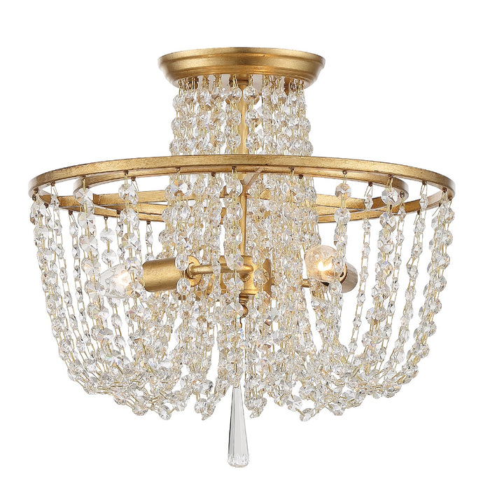 Crystorama ARC-1900-GA-CL-MWP Arcadia Three Light Semi Flush Mount Antique Gold Main Image.jpg