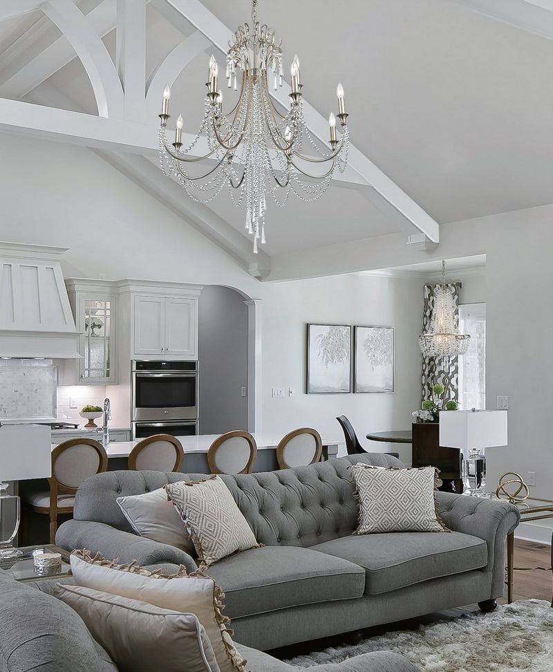 Crystorama ARC-1909-SA-CL-MWP Arcadia 12 Light Chandelier Antique Silver Alternate Image 2.jpg