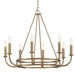 Crystorama BAI-A2108-AG Bailey Eight Light Chandelier Aged Brass Main Image.jpg