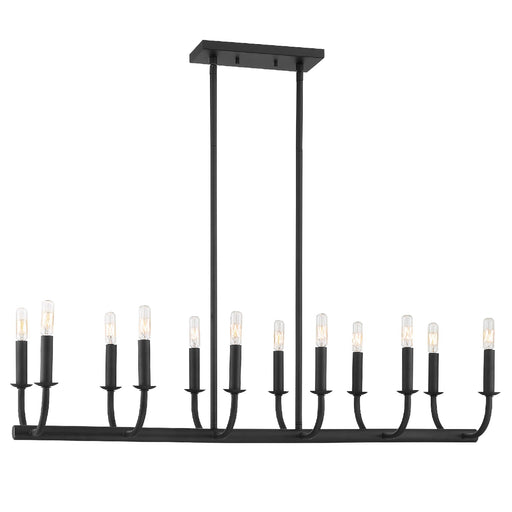Crystorama BAI-A2112-MK Bailey 12 Light Chandelier Matte Black Main Image.jpg