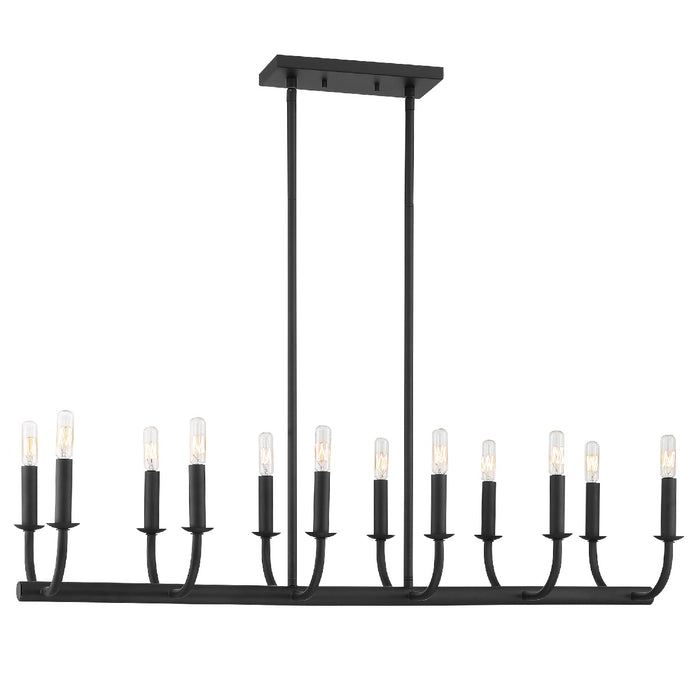 Crystorama BAI-A2112-MK Bailey 12 Light Chandelier Matte Black Main Image.jpg