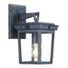 Crystorama BEL-A8061-GE Belmont One Light Outdoor Wall Sconce Graphite Main Image.jpg