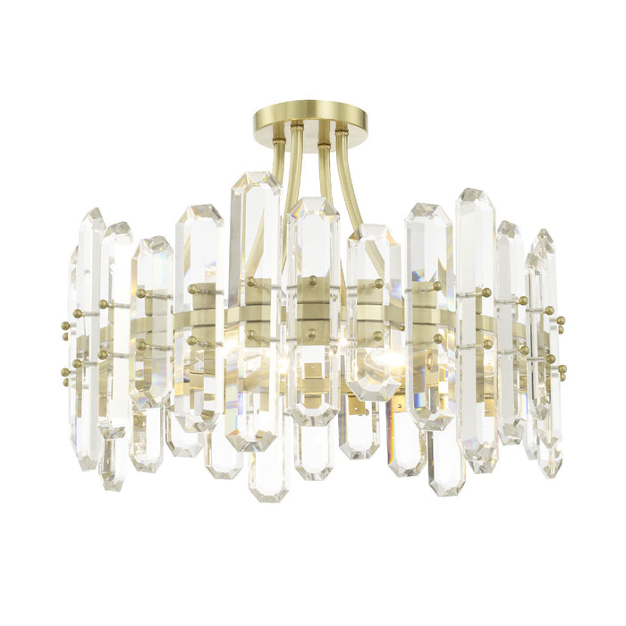 Crystorama BOL-8884-AG Bolton Four Light Semi Flush Mount Aged Brass Alternate Image 4.jpg