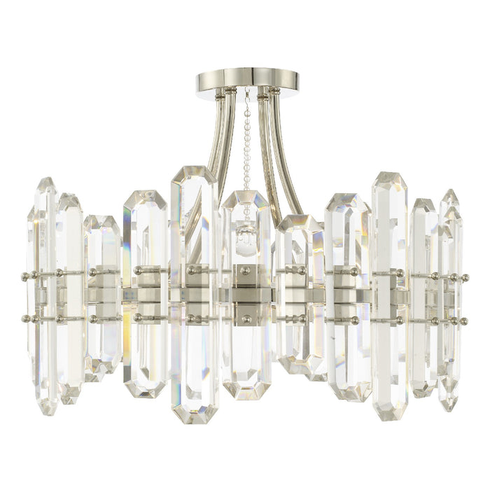 Crystorama BOL-8884-PN Bolton Four Light Semi Flush Mount Polished Nickel Main Image.jpg