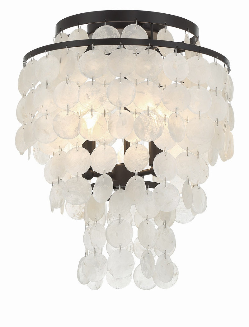 Crystorama BRI-3003-DB Brielle Three Light Flush Mount Dark Bronze Main Image.jpg