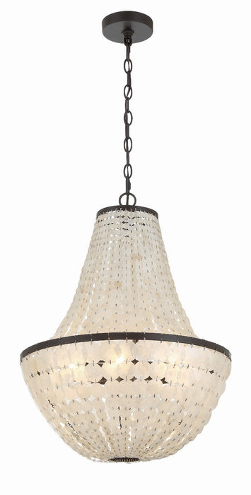 Crystorama BRI-3006-DB Brielle Six Light Chandelier Dark Bronze Main Image.jpg