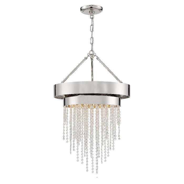 Crystorama CLA-A3205-PN-CL-MWP Clarksen Five Light Chandelier Polished Nickel Main Image.jpg