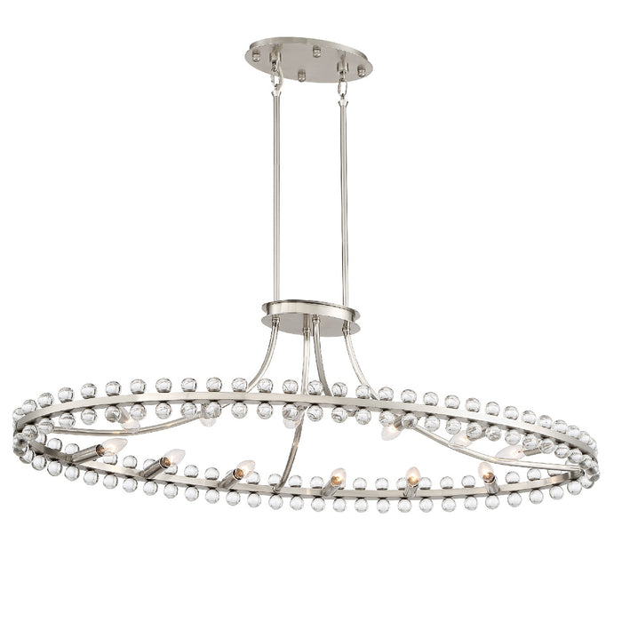 Crystorama CLO-8897-BN Clover 12 Light Chandelier Brushed Nickel Main Image.jpg