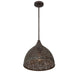 Crystorama JAS-A5010-FB Jasmine One Light Pendant Forged Bronze Main Image.jpg