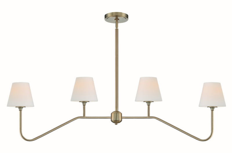 Crystorama KEE-A3004-VG Keenan Four Light Chandelier Vibrant Gold Main Image.jpg