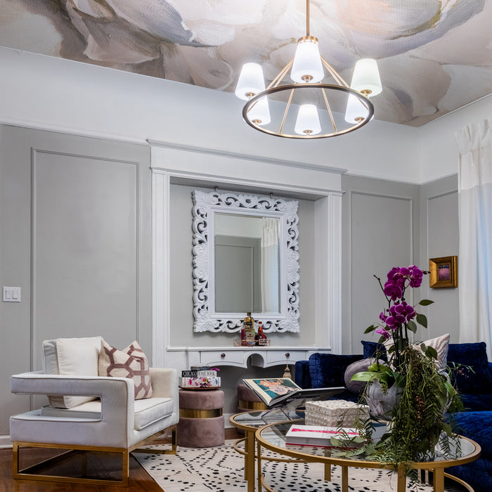 Crystorama KEE-A3006-VG Keenan Six Light Chandelier Vibrant Gold Alternate Image 4.jpg