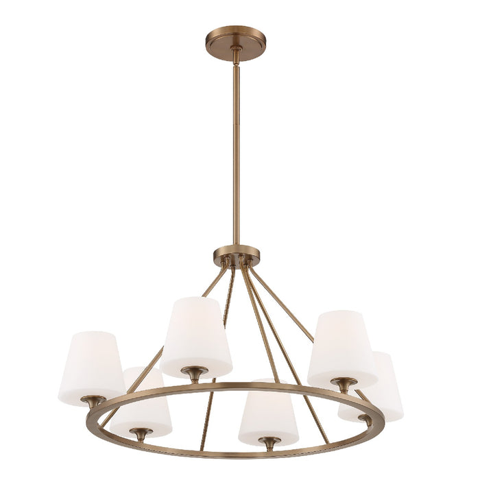 Crystorama KEE-A3006-VG Keenan Six Light Chandelier Vibrant Gold Main Image.jpg