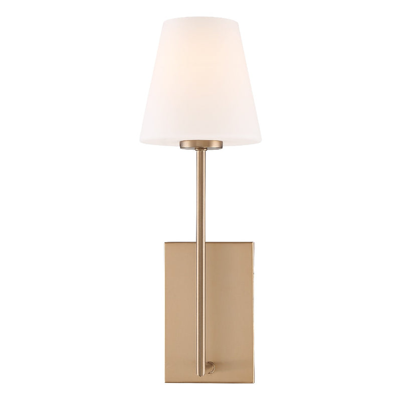 Crystorama LEN-250-OP-VG Lena One Light Wall Sconce Vibrant Gold Alternate Image 2.jpg