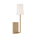 Crystorama LEN-251-VG Lena One Light Wall Sconce Vibrant Gold Main Image.jpg