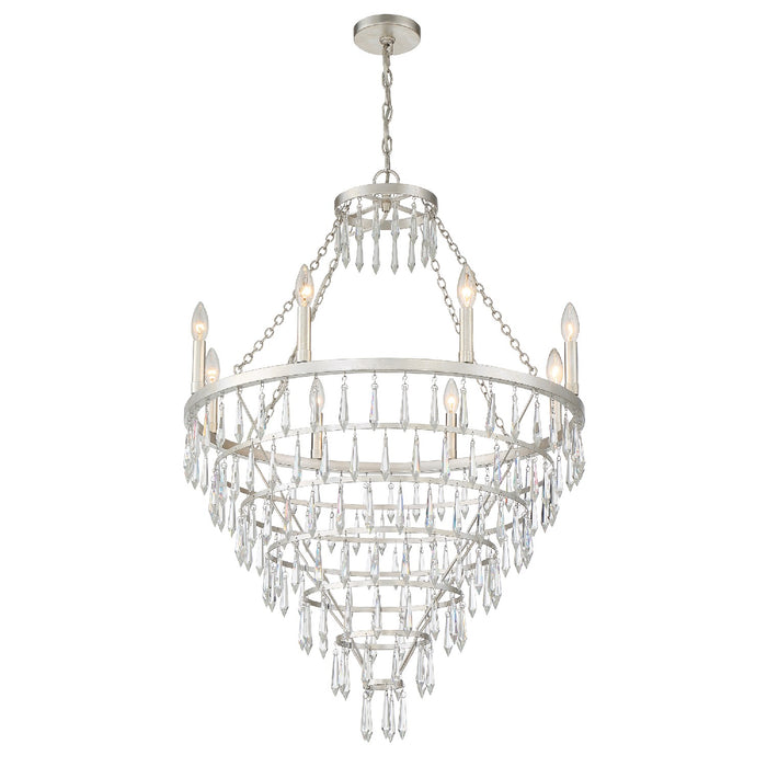 Crystorama LUC-A9068-SA Lucille Eight Light Chandelier Antique Silver Main Image.jpg