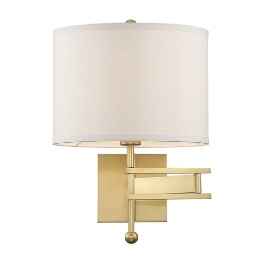 Crystorama MAR-A8031-AG Marshall One Light Wall Sconce Aged Brass Main Image.jpg
