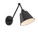 Crystorama MIT-A8020-MK Mitchell One Light Wall Sconce Matte Black Main Image.jpg