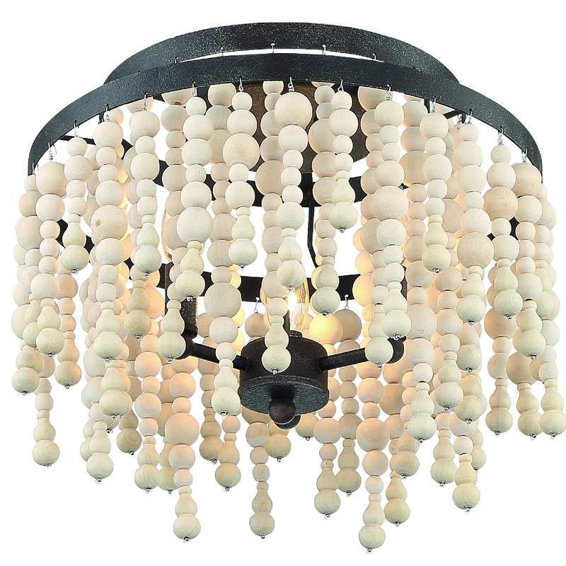 Crystorama POP-A5073-FB Poppy Three Light Semi Flush Mount Forged Bronze Alternate Image 2.jpg