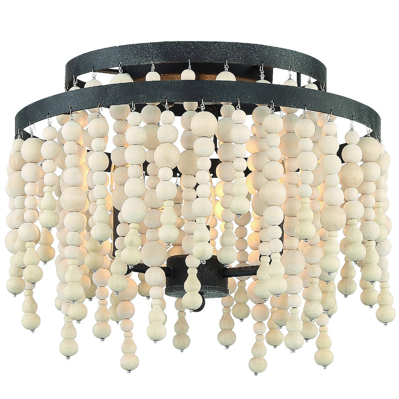 Crystorama POP-A5073-FB Poppy Three Light Semi Flush Mount Forged Bronze Main Image.jpg