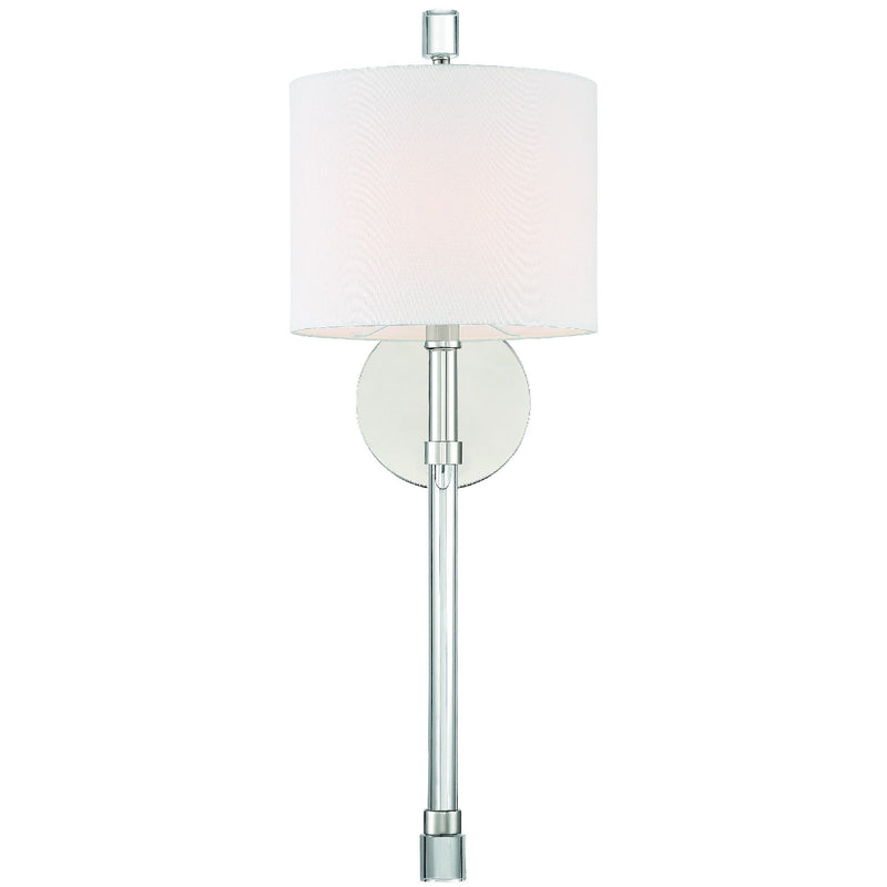 Crystorama RAC-A3501-PN Rachel One Light Wall Sconce Polished Nickel Alternate Image 4.jpg