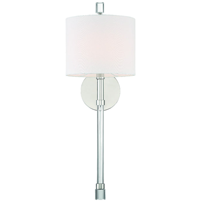 Crystorama RAC-A3501-PN Rachel One Light Wall Sconce Polished Nickel Alternate Image 4.jpg