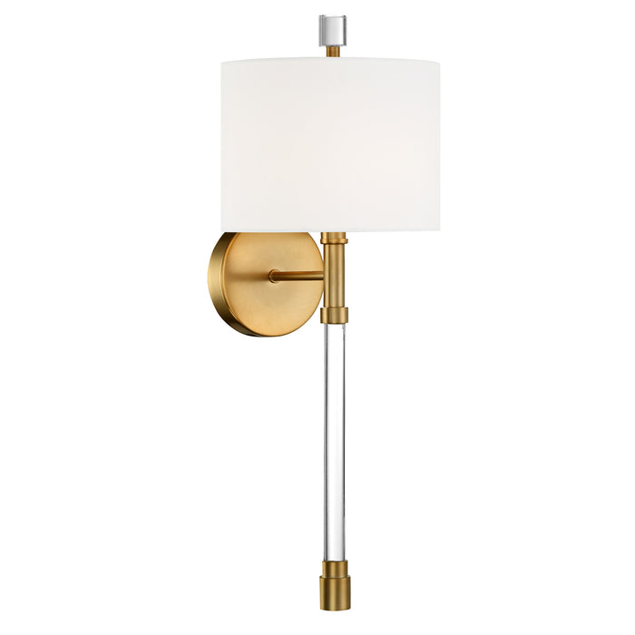 Crystorama RAC-A3501-VG Rachel One Light Wall Sconce Vibrant Gold Alternate Image 4.jpg