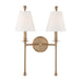 Crystorama RIV-383-AG Riverdale Two Light Wall Sconce Aged Brass Main Image.jpg