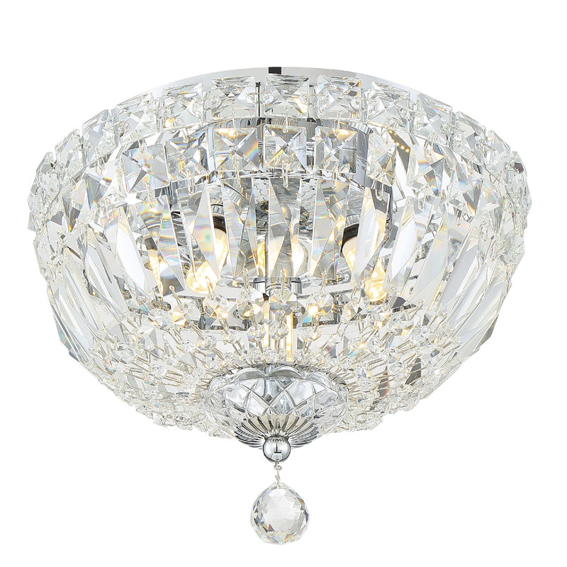 Crystorama ROS-A1003-CH-CL-MWP Roslyn Three Light Flush Mount Polished Chrome Main Image.jpg
