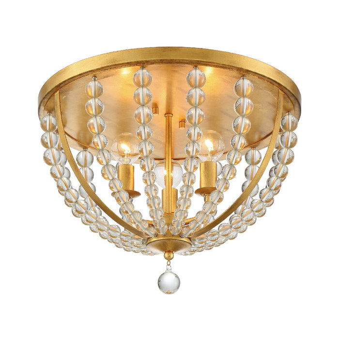 Crystorama ROX-A9000-GA Roxy Three Light Flush Mount Antique Gold Alternate Image 2.jpg