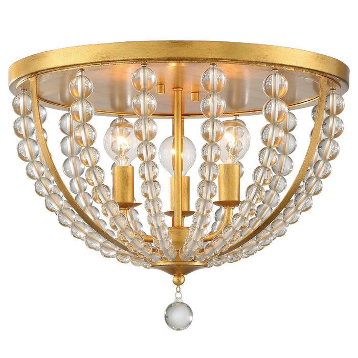 Crystorama ROX-A9000-GA Roxy Three Light Flush Mount Antique Gold Main Image.jpg
